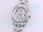 Iced Out Rolex Datejust Colored Arabic Numerals Replica Watch